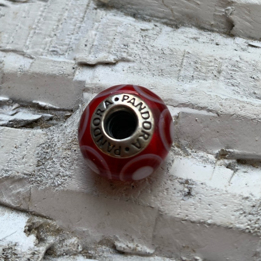 Pandora Bead Charm Murano Glass Sterling Silver